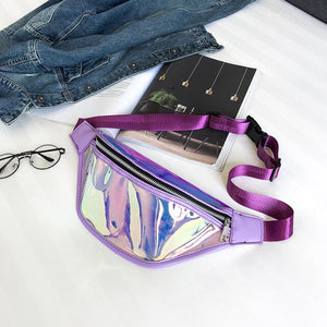 2019 Holographic Women Fanny Pack Belt Bag