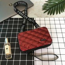 Load image into Gallery viewer, Geometric Plaid Totes Ladies Small Shoulder Bag