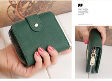 Load image into Gallery viewer, PU Leather Zip Wallet