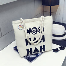 Load image into Gallery viewer, Women Canvas Handbag cartoon Printed