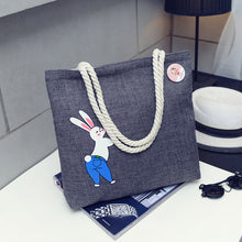 Load image into Gallery viewer, Women Canvas Handbag cartoon Printed