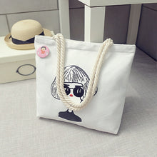 Load image into Gallery viewer, Women Canvas Handbag cartoon Printed