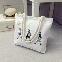 Load image into Gallery viewer, Women Canvas Handbag cartoon Printed