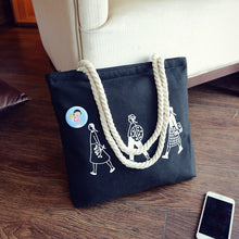 Load image into Gallery viewer, Women Canvas Handbag cartoon Printed