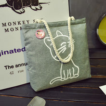 Load image into Gallery viewer, Women Canvas Handbag cartoon Printed