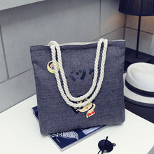 Load image into Gallery viewer, Women Canvas Handbag cartoon Printed