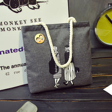 Load image into Gallery viewer, Women Canvas Handbag cartoon Printed