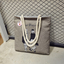 Load image into Gallery viewer, Women Canvas Handbag cartoon Printed