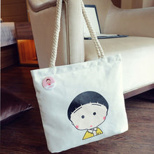 Load image into Gallery viewer, Women Canvas Handbag cartoon Printed