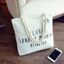 Load image into Gallery viewer, Women Canvas Handbag cartoon Printed