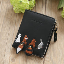 Load image into Gallery viewer, Individuality PU Leather Hasp Zipper Mini Coin Card Holder
