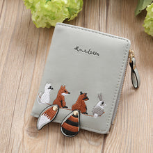 Load image into Gallery viewer, Individuality PU Leather Hasp Zipper Mini Coin Card Holder