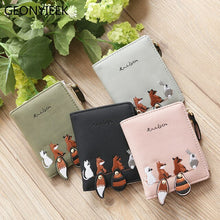 Load image into Gallery viewer, Individuality PU Leather Hasp Zipper Mini Coin Card Holder